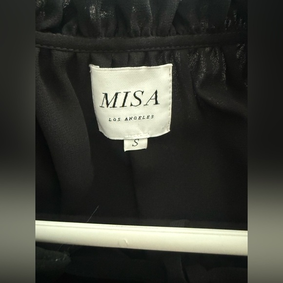 misa smocked ruffle Grommet Detail  mini dress size small - Picture 4 of 5